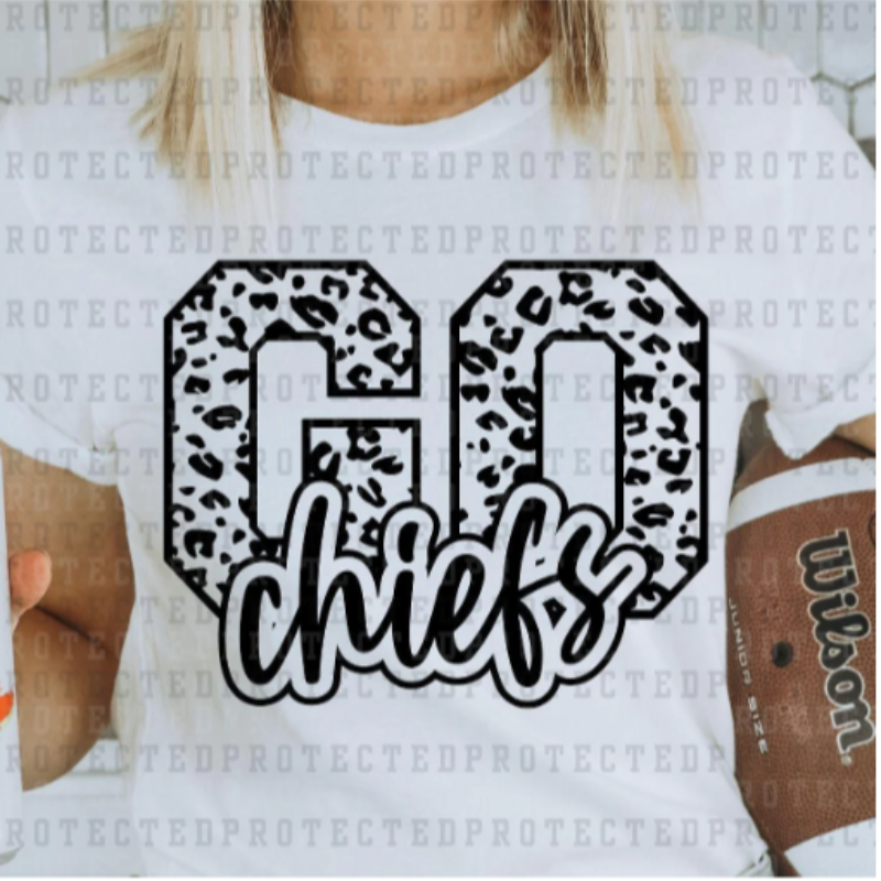 GO Chiefs Football [White Gildan Softstyle Tee, Gildan Crewneck Sweatshirt or Hoodie]  Main Image